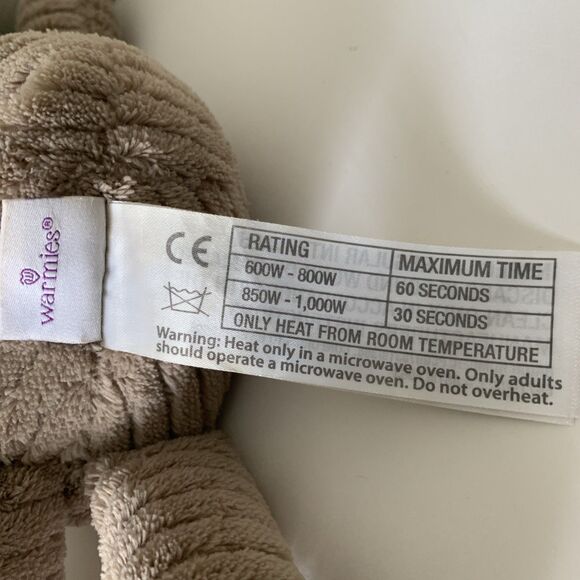 Warmies Sloth Weighted Plush Stuffed Animal Microwavable Lavender Scent - Picture 8 of 11